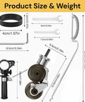 Heavy Duty Electric Drill Shears Attachment For Cutting Iron White Steel Copper And Aluminum Sheet Metal Nibbler Tool dimensions diagram