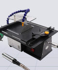 Genuine Usa Stock Ready To Roll Heavy Duty 7Speed Bench Grinder For Gem Faceting jade polishing with adjustable cutting surface.