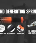 Thorstone 7000 PSI heavy-duty pistol-grip grease gun kit with 14 oz capacity, 18-inch flexible hose, no-leak lock coupler.