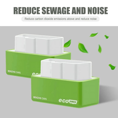 2 Pack Fuel Saver Full Chip Tuning Box for Power Up and Fuel Saving, OBD2 Eco Module Car Plug and Drive, green units