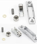 Rock Solid Zinc Alloy Replacement Rollers For Sliding Doors And Windows Super Smooth Glide Track System Quick Mount Hardware parts layout.