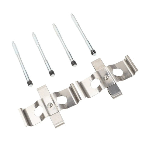 Upgrade Your Ride With This Front Brake Pad Pin Installation Kit For The Peugeot 406 Years 1997 Through 2004. This Complete Metal Hardware Set Includes Essential Clips And Pins To Ensure A Direct Fit Replacement That Fixes Worn Disc Brake Caliper Issues.