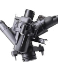 Direct Fit Engine Coolant Thermostat For Mercedes Benz Cla Gla Glc Class W156 W117 W176 M133, detailed top view showing robust design and fittings.