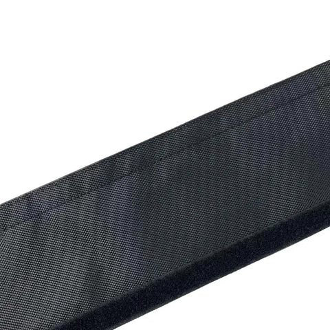 Close-up of black Waterproof Reusable Cable Management Sleeve 15M Length With 15 to 100mm Inner Diameter Nylon Hook and Loop PVC