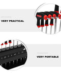 T-Handle Hex Key Wrench Set Of 10 Pieces With Ball-End Design And Storage Bracket For Precise Car Auto Bike Diy Repair Work, Durable Metric Hand Tool Kit That Slips Right Into Tight Spots Like A Charm., 10-piece metric set with 4.5mm, 5mm, 5.5mm keys and storage bracket