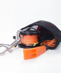 DSMB Kit For Scuba Diving With Five Foot Tube And Ninety Eight Foot Reel Marker Buoy Beefy 316 Stainless Double End Hook Metal Spool