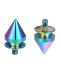 Universal Front And Rear Bumper Quick Release Fasteners Set Four Piece Multicolor Umbrella Type Clips Aluminum Alloy