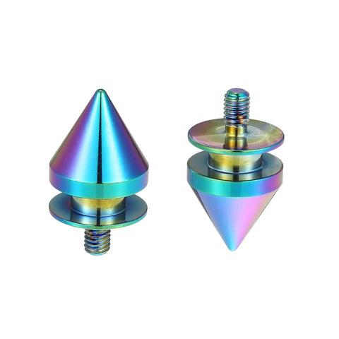 Universal Front And Rear Bumper Quick Release Fasteners Set Four Piece Multicolor Umbrella Type Clips Aluminum Alloy