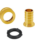 Premium 2-Pack Solid Brass Garden Hose Connector with 3/4 Inch Barb To Female GHT Thread For Tough Outside Sprinklers And Faucet Hookups brass hose fitting parts