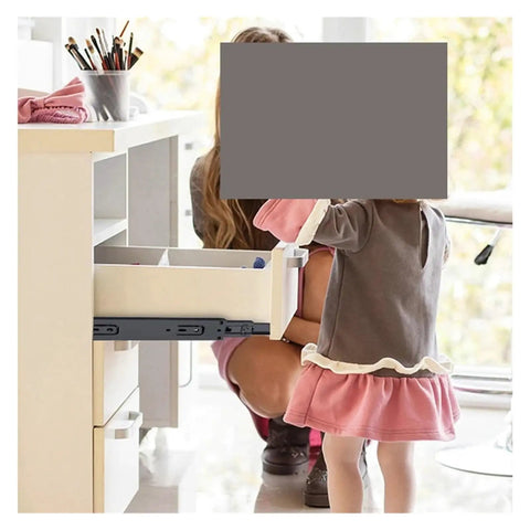 Heavy Duty Drawer Rails With Smooth Glide Steel 3 Way Slide System For Full Extension Three Section Drawers 8 To 22 Inch