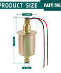 Universal 6 Volt Inline Electric Fuel Pump With Installation Kit 5-8 PSI Five Sixteenth Inch Inlet And Outlet Plug And Play