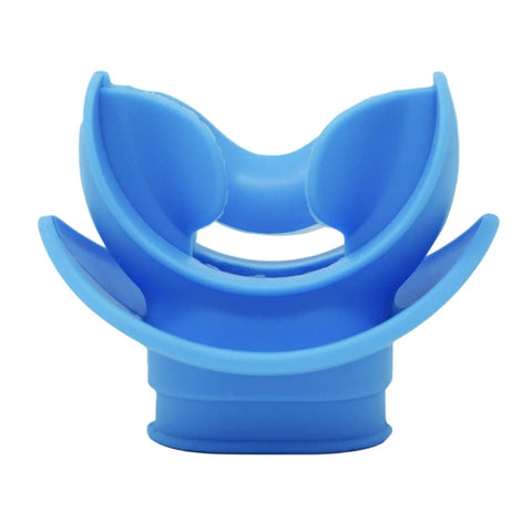Silicone Regulator Mouthpiece With Lip Shield For Comfort And Cold Water Protection Fits Most Regulators And Snorkels Built Tough In Blue
