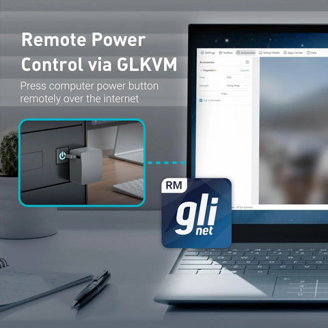 Remote PC Power Control Switch For Booting From Shutdown, Instant Crash Recovery And Forced Reboot, interface displayed on screen
