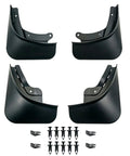 Heavy Duty Front And Rear Mud Flaps For Tesla Model 3 Highland 2024 Through 2026 splash guards set with installation clips.