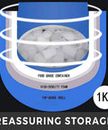 Top Shelf Countertop Ice Maker Delivers Clear Blocks Fast Automatic Draining Compact Kitchen Essential For Home Bars Summer Cookouts Quick Freeze No Drama Setup Tough Build Quality Guaranteed with ice in food grade container.