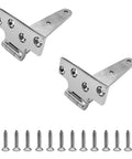 Marine Grade 316 Stainless Steel T Shaped Thickened Hinges For Cabinets And Doors, Mirror Polished Boat Hinges For Home And Yacht Use