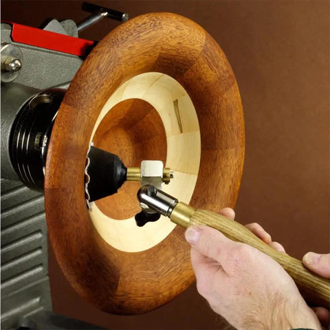 Tough Two Inch Bowl Sander Knocks Out Gnarly Interior Curves Dead On Firm Wood Handle Grips Tight Locks At Any Angle Plays Nice With Hook and Loop Pads for Silk Smooth Results