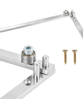 Close-up of Penitue Manual Wire Bending Tool For Desktop showing steel frame, bearings, and screws for precise metal shaping.