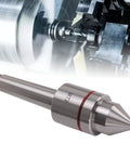 MT2 Live Center For Lathe Tailstock With 60 Degree Center Tip, Triple Ball Bearing System, High Carbon Steel Construction