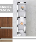 Built To Last Heavy Duty Dark Steel L Shaped Corner Brackets With Pre Drilled Holes used on shelves and cabinets, 30 pack