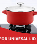 Snag This Rock Solid Replacement Dutch Oven Knob Set, Heat Resistant Stainless Steel Pot Lid Handles For Enameled Cast Iron Cookware, Hassle Free Kitchen Upgrade Silver Four Pack on red dutch oven.
