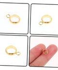 Top Shelf Go To Diy Jewelry Making Kit Featuring Stainless Steel Bail Bead Jump Rings And Polished Chrome Spacer Links For Custom Necklaces Bracelets And Artisan Creations, set of gold bail clips.