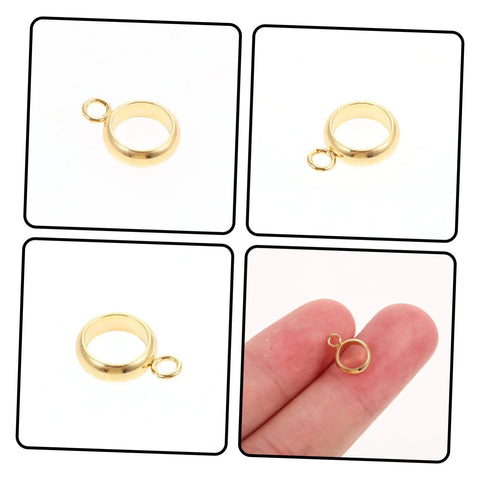 Top Shelf Go To Diy Jewelry Making Kit Featuring Stainless Steel Bail Bead Jump Rings And Polished Chrome Spacer Links For Custom Necklaces Bracelets And Artisan Creations, set of gold bail clips.