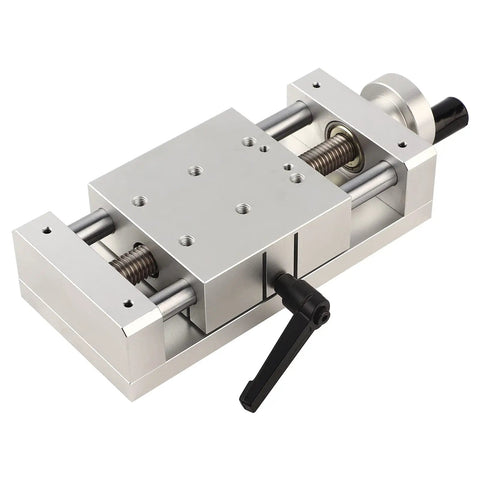 Linear Stage Actuator 50, 100, And 150 Mm Pro Grade Manual Metal Ball Screw Stage For Woodworking And Engraving Machines Spindle DIY CNC Router Parts 80x80mm Stroke 50mm, aluminum