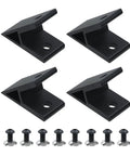4 Pack 45 Degree Aluminum Corner Brackets For 4040 Profiles Black Aluminum Extrusion Accessories With Mounting Screws And Nuts