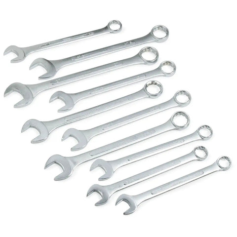 Jumbo 10 Piece SAE 12 Point Wrench Set With Carbon Steel Construction Box End For Maximum Torque Sizes From 1 5 16 Inch To 2 Inch