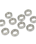 High Performance Steel Shielded RC Ball Bearings Kit For One Tenth And One Eighth Remote Control Cars Ten Pieces Silver Durable
