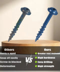 Comparison of Go-To 2 Inch Pocket Hole Screws Set For DIY Builders showing rust resistance and strength features.