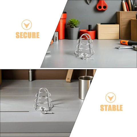 Heavy Duty Sprinkler Head Guard And Protective Cover For Lawn Irrigation To Block Debris While Keeping Your Yard Badass With Bulletproof Garden Watering Safety Shield on a table.