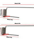 Heavy Duty Letterbox Hinge Springs With Flex Arms Dual Size Fit Premium Steel Construction For Rock Solid Mailboard Flap Action Knockout Replacement Hardware Easy Swap Out Built Tough To Last - Two sizes shown.