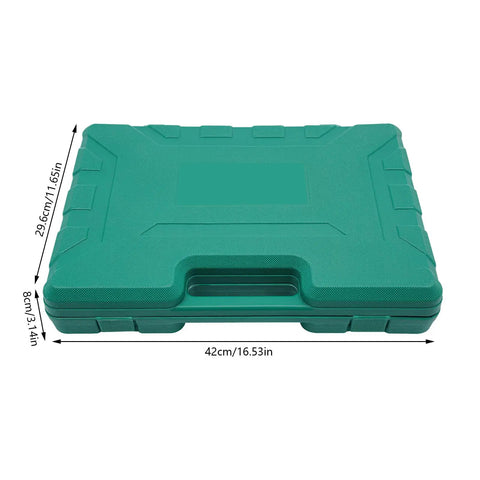 9 Piece Sheet Metal Repair Tools Set For Auto Body Dent Fixes, Durable 45 Steel Die Forged Kit With Leverage Tools For Easy Dent Smoothing, Rust Resistant Pro Grade Great For Home Garage Repairs. Green 42cm toolbox case, 29.6cm x 8cm