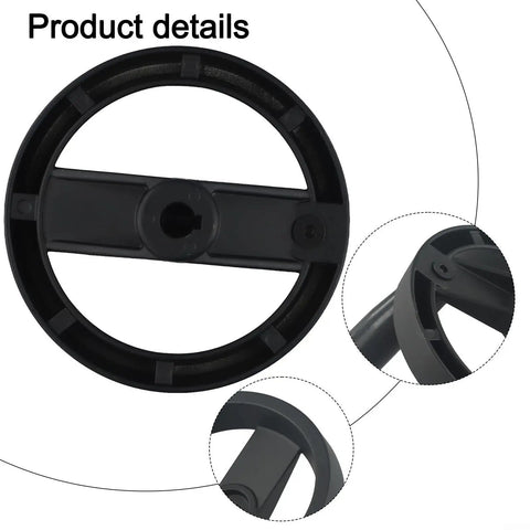 Heavy Duty Foldable Spoke Handwheel Aluminum Alloy With Revolving Handle For Milling Machine Lathe Grinder Black 12mm Bore 125mm OD