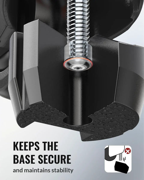 Close-up of heavy duty retractable leveling caster showing secure base and stability features, part of Heavy Duty Retractable Leveling Casters Set Of 4.