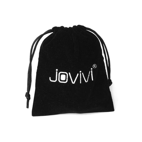 Black drawstring pouch with logo for Organic Wood Ear Gauges Set, 6 Pieces, Double Flared Saddle Plugs Stretcher for Punk Piercing