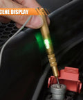 Must-Have Car Voltage Tester Light With LED 6V 12V 24V Bidirectional Circuit Tester Pen Long Probe And Extended Wire Ergonomic Safety Grip Automotive Electrical Voltage Tester For Cars SUVs Trucks, green LED on car fuse