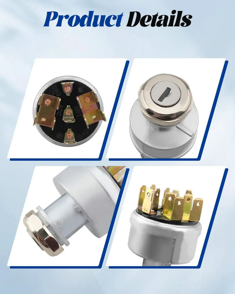 Product details of 12V 30A Ignition Switch For 4000 And 8000 Series Trucks With 2 Keys, 11 Pin 4 Position Replacement