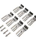 T Pipe Clamps For Rails Shelves Fences And Kennels Provide Rust Resistant Stainless Steel Support Set of 8 clamps