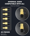 Flint Striker Lighter Dual Pack With 20 Replacement Flints For Welding Brazing And Soldering, showing flint measurements and size details