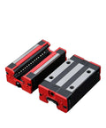 Top Notch High Precision Linear Guide Rail Kit With HGH20CA Rails And HGW20CC Slide Blocks For Smooth Low Friction Motion Super Easy Install No Maintenance Needed For Serious DIY Projects. two HGW20CC linear blocks