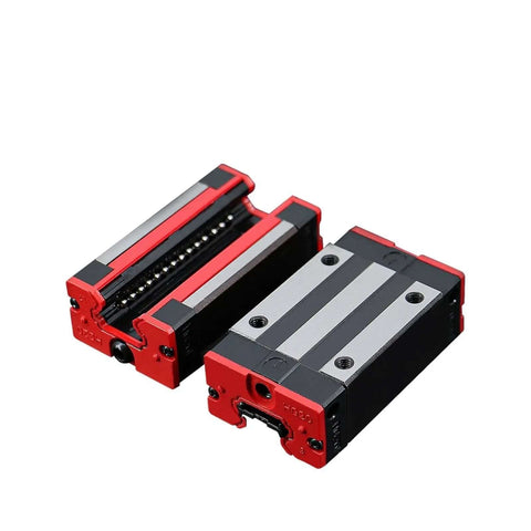 Top Notch High Precision Linear Guide Rail Kit With HGH20CA Rails And HGW20CC Slide Blocks For Smooth Low Friction Motion Super Easy Install No Maintenance Needed For Serious DIY Projects. two HGW20CC linear blocks