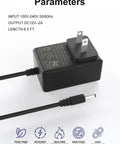 21V 1A Mini Chainsaw Battery Charger For Saker Seyvum Aker O Conn with AC plug and 5.5x2.5mm DC output, compact and portable device