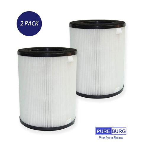 2 Pack Replacement Filter For HoMedics TotalClean Tower AP-T20 AP-T20WT, AP-T20FL Compatible 3-Stage Filtration With True HEPA H13