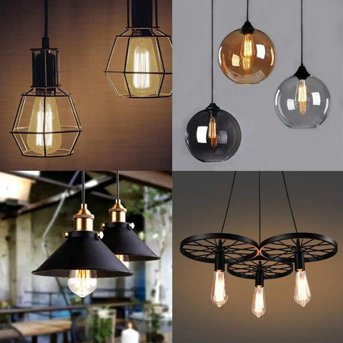 ST21 Vintage LED Edison Bulb 4.5W 40W Equivalent Dimmable Soft White 3000K Filament Light Bulb E26 in various fixtures