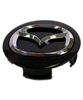 Mazda KD51-37-190 Center Cap OEM Genuine Factory Replacement For All Alloy Wheels Black Finish close-up view
