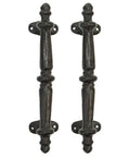 Two Pack Rustic Cast Iron Cabinet Handles Heavy Duty 9.3 Inch Long Door Pulls For Cabinets Doors Gates Closets Drawers With Antique Farmhouse Charm Built To Last And Easy To Install