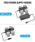 Air 2S Mavic Air 2 Battery Charger Hub 5 In 1 Rapid Parallel Charger With Wall And Car Adapters for DJI batteries